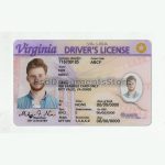 Virginia Drivers License PSD Template