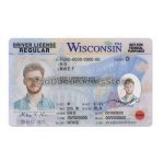 Wisconsin Driver License Template PSD